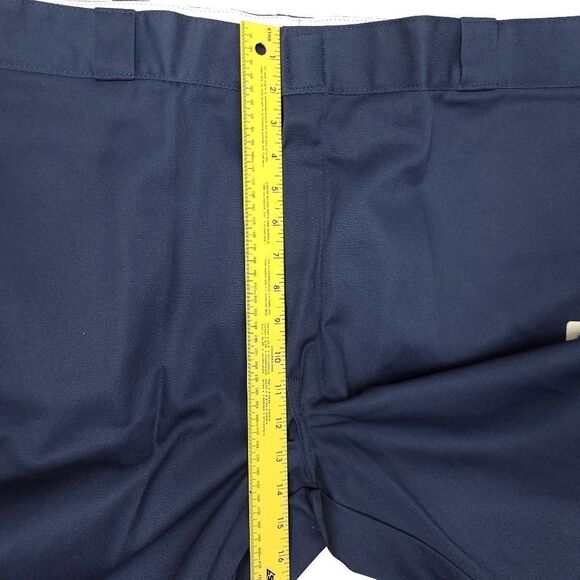 Vintage NWT Dickies 874 Twill Work Pants 42x32 Blue Stain Release 14" Rise - Picture 4 of 7